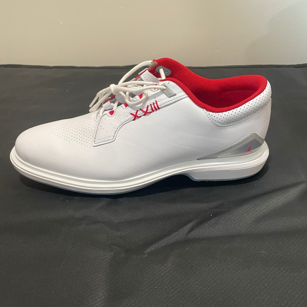 Nike Jordan ADG 4 Mens Golf Shoes White Gym Red FQ6642-101 Size 8